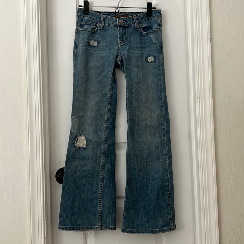 American Eagle “Stretch Widely” flare jeans, size 0P